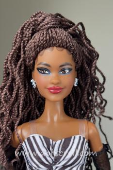 Mattel - Barbie - Blue Sapphire 65th Anniversary - African American - Doll